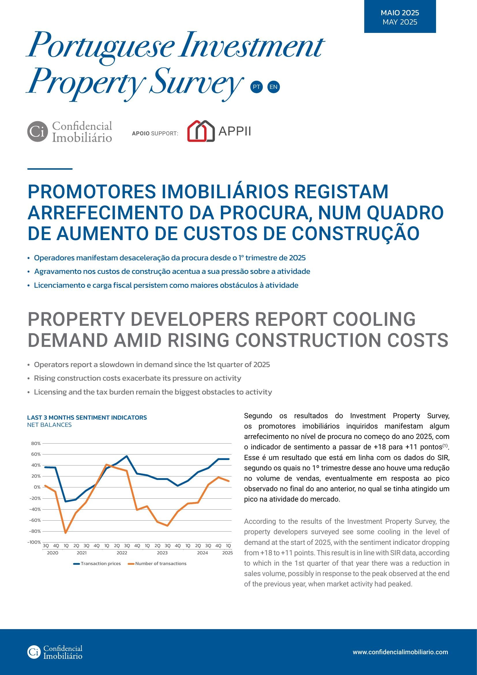Revista Capa Portuguese Investment Property Survey